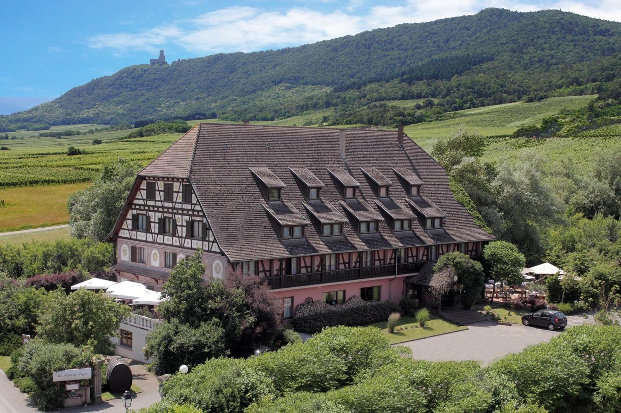 Hotel Restaurant Verger Des Chateaux, Route Des Vins Haut-Koenigsbourg Dieffenthal Exteriör bild